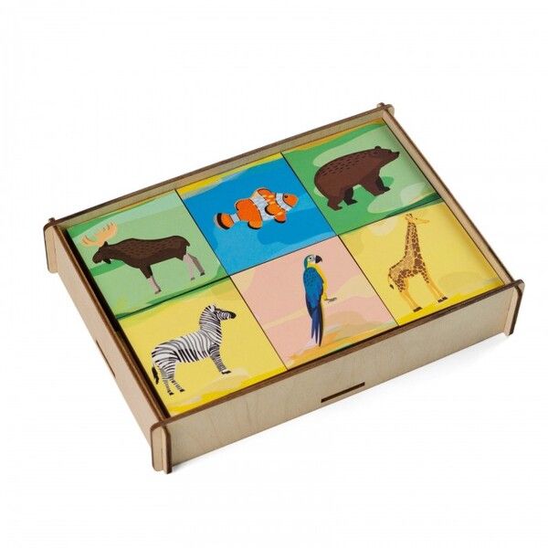 Деревянная игрушка Paremo Игровой набор Мемори Животные