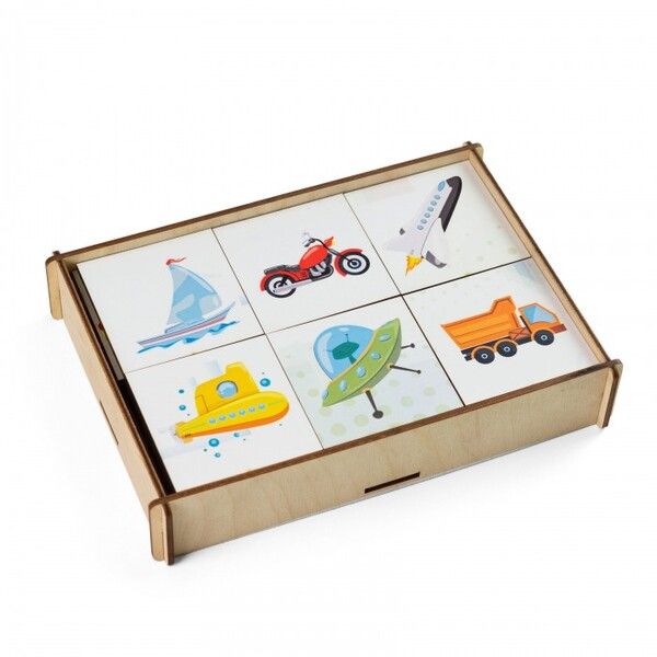 Деревянная игрушка Paremo Игровой набор Мемори Транспорт