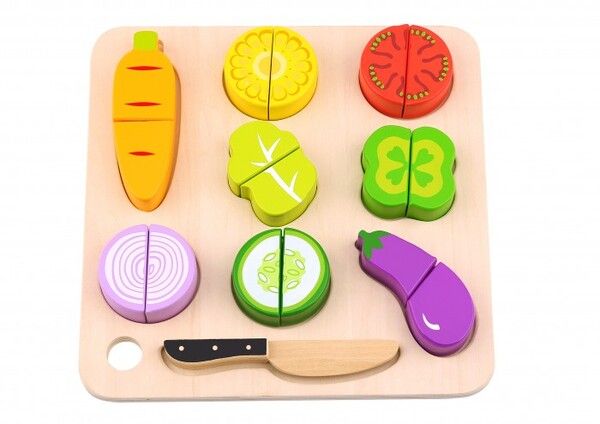 Деревянная игрушка Tooky Toy Игровой набор Овощи