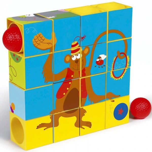 Деревянная игрушка Scratch Пазл-трек Цирк