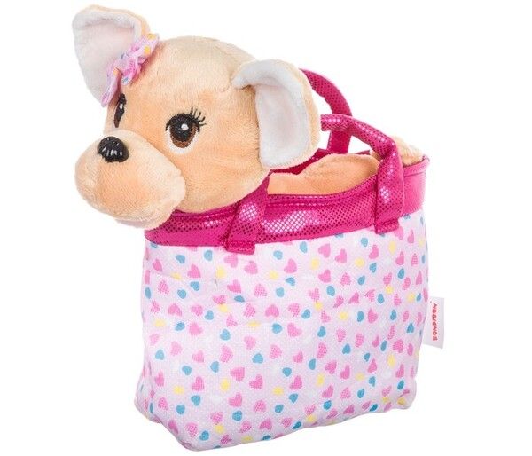 Мягкая игрушка Bondibon Милота Чихуахуа в сумке с сердечками и аксессуарами 21 cм