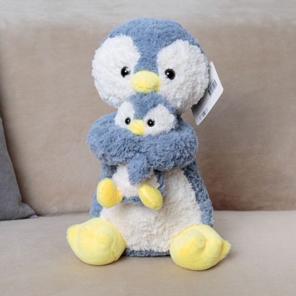 Мягкая игрушка KiDWoW Пингвин с пинвиненком малышом 351749466