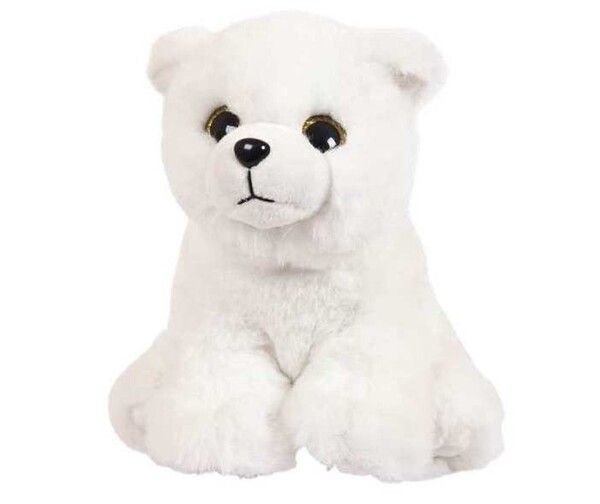 Мягкая игрушка ABtoys В дикой природе Полярный белый медведь 15 см