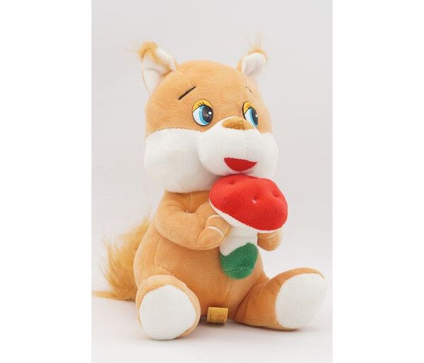 Мягкая игрушка Unaky Soft Toy Белка с грибом 20 см