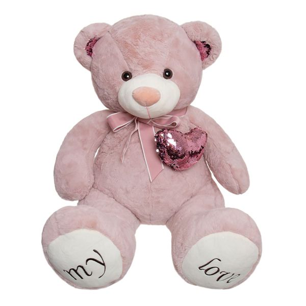 Мягкая игрушка KiDWoW Медведь с сердечком 301218567