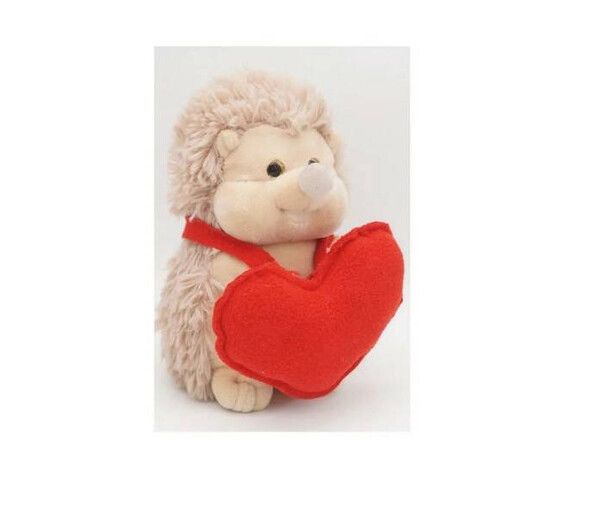 Мягкая игрушка Unaky Soft Toy Ежик Златон с красным сердцем 17 см