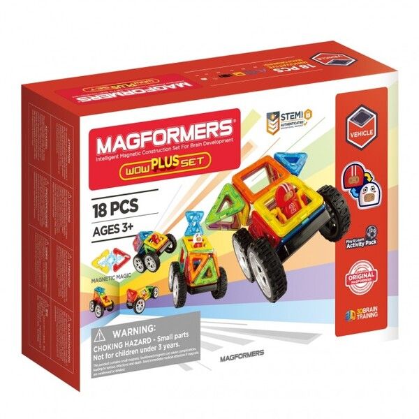 Конструктор Magformers Магнитный Wow Plus Set (18 деталей)