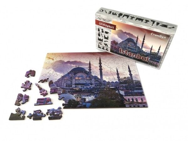 Нескучные Игры Деревянный пазл Citypuzzles Стамбул