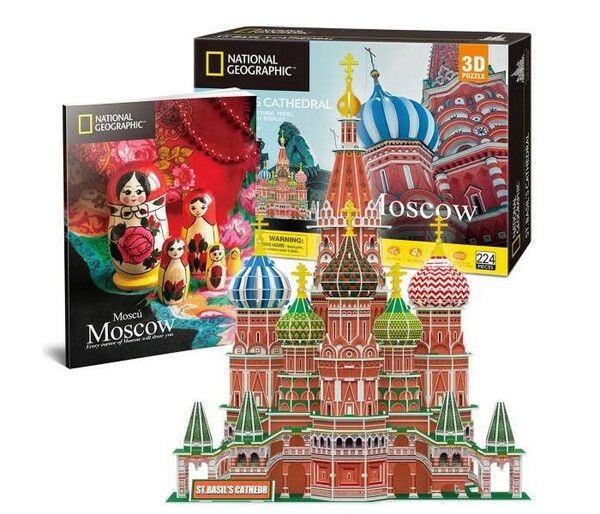 CubicFun 3D пазл National Geographic Москва 224 детали