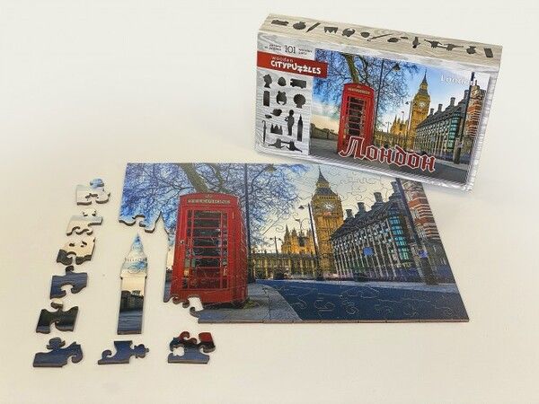 Нескучные Игры Деревянный пазл Citypuzzles Лондон