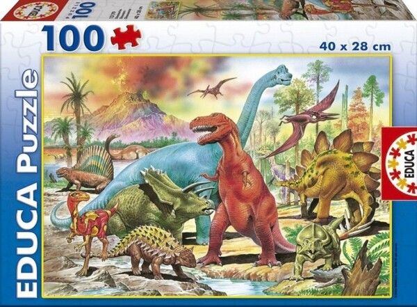 Educa Пазл Динозавры 100 деталей