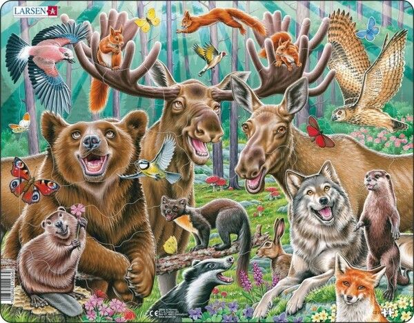 Larsen Пазл Счастливые лесные животные