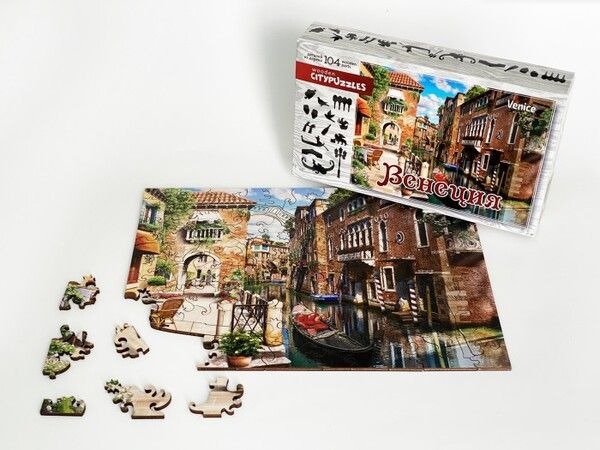 Нескучные Игры Деревянный пазл Citypuzzles Венеция