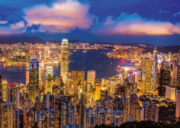 Educa Пазл с неоновым свечением Гонконг небоскребы 1000 деталей