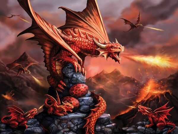 Prime 3D Стерео пазл Огненный дракон
