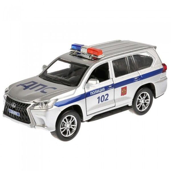 Технопарк Машина Lexus LX-570 полиция 12 см