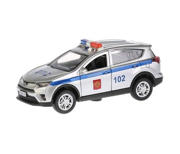 Технопарк Машина Toyta RAV4 Полиция инерционная 12 см