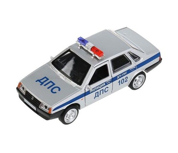 Технопарк Машина Lada 21099 Спутник Полиция 12 см