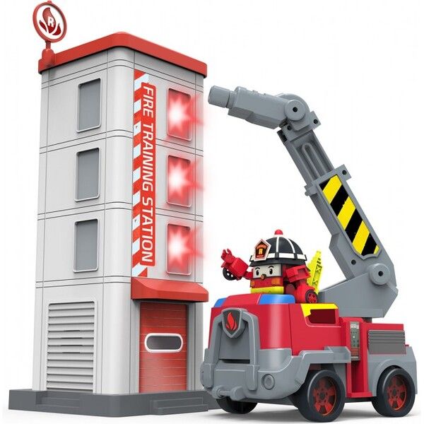 Робокар Поли (Robocar Poli) Пожарная станция с фигуркой Рой