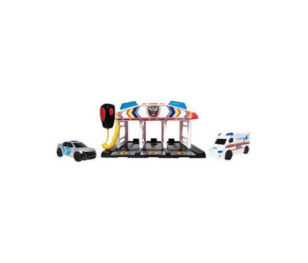 HTI Игровой набор для детей Teamsterz SOS-станция с двумя машинками