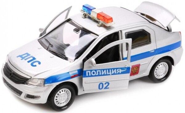 Технопарк Renault Logan Полиция инерционный 12 см