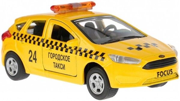 Технопарк Машина металлическая хэтчбэк Ford Focus Такси 12 см