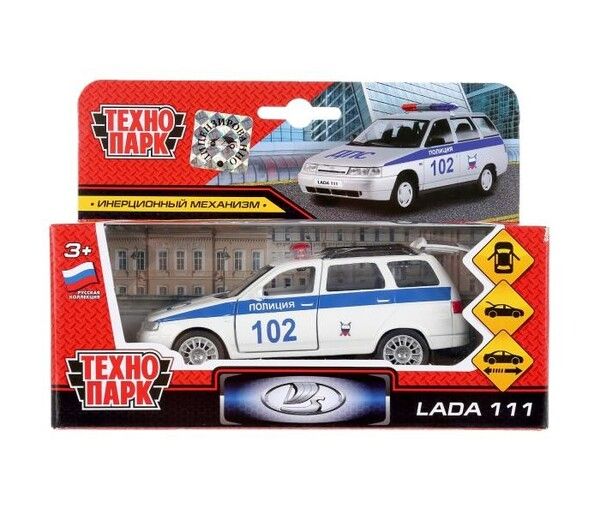 Технопарк Инерционная машина Lada 111 Полиция