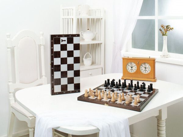 Объедовская фабрика игрушки Шахматы обиходные деревянные с малой доской Классика