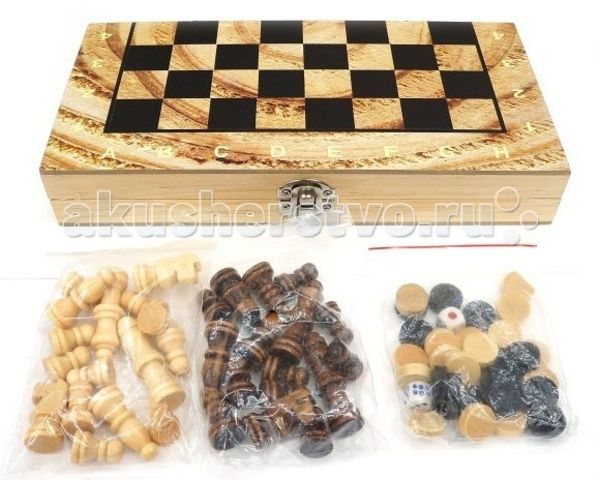 Shantou Gepai Шахматы 3 в 1 W3418-4