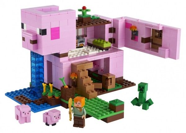 Конструктор Lego Minecraft Дом-свинья