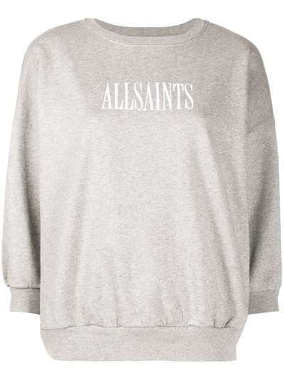 AllSaints толстовка Stamp с вышитым логотипом