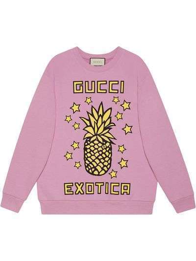 Gucci толстовка с принтом Gucci Exotica