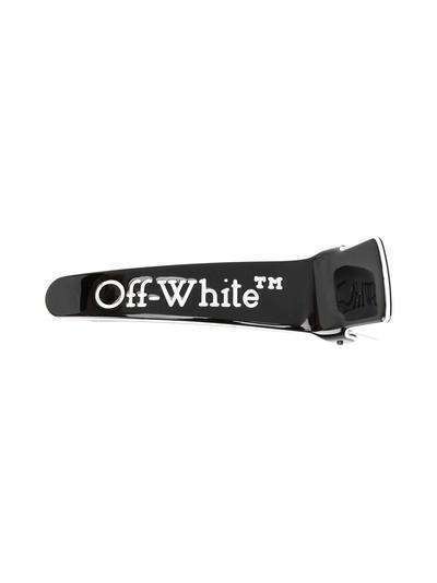 Off-White заколка для волос с тисненым логотипом