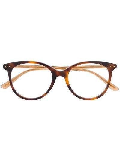 Bottega Veneta Eyewear очки в круглой оправе черепаховой расцветки
