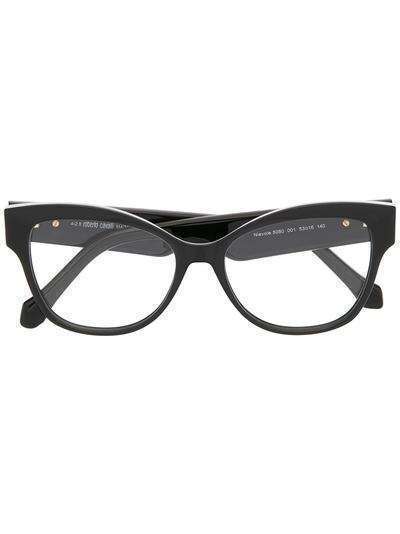 Roberto Cavalli солнцезащитные очки в оправе 'кошачий глаз' с логотипом