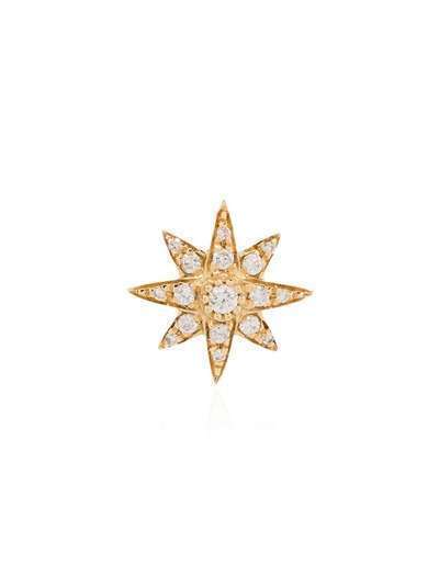 SHAY золотая серьга-гвоздик Starburst с бриллиантами