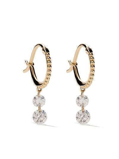 Raphaele Canot 18kt yellow gold Set Free Double Drop Diamond earrings