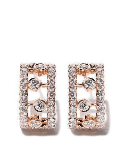 De Beers 18kt rose gold Dewdrop diamond earrings