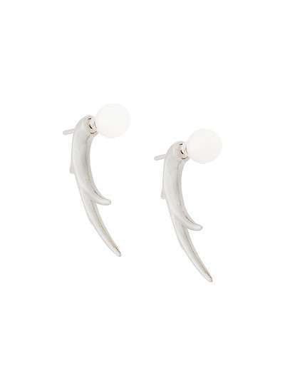 Shaun Leane Cherry Blossom Pearl Talon Earrings