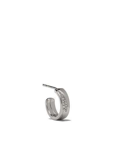 Georg Jensen золотые серьги-кольца Fusion с бриллиантами