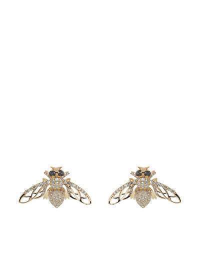 SHAY серьги-гвоздики Bee из розового золота с бриллиантами