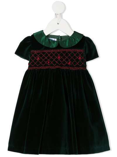 Siola платье с короткими рукавами и вышивкой