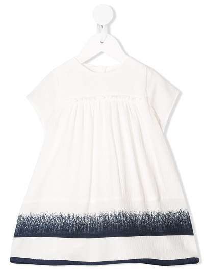 Chloé Kids плиссированное платье с короткими рукавами