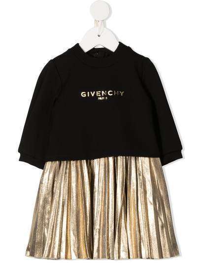 Givenchy Kids комплект из платья и свитшота с эффектом металлик