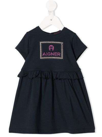 Aigner Kids платье с логотипом