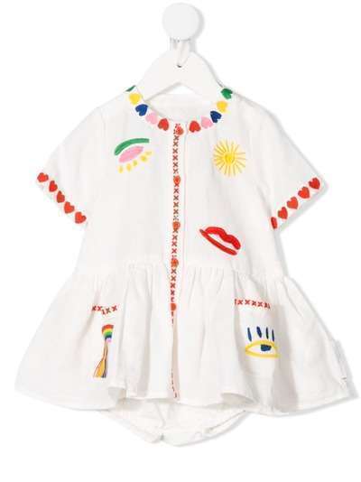 Stella McCartney Kids платье с вышивкой