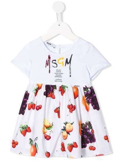 Msgm Kids платье с принтом