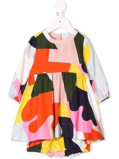 Stella McCartney Kids платье в стиле колор-блок