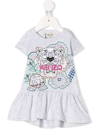 Kenzo Kids расклешенное платье с логотипом