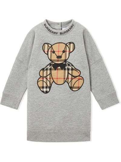 Burberry Kids платье-свитер Thomas Bear